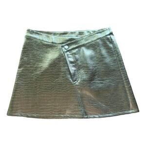 Ronny Kobo Metallic Mini Skirt